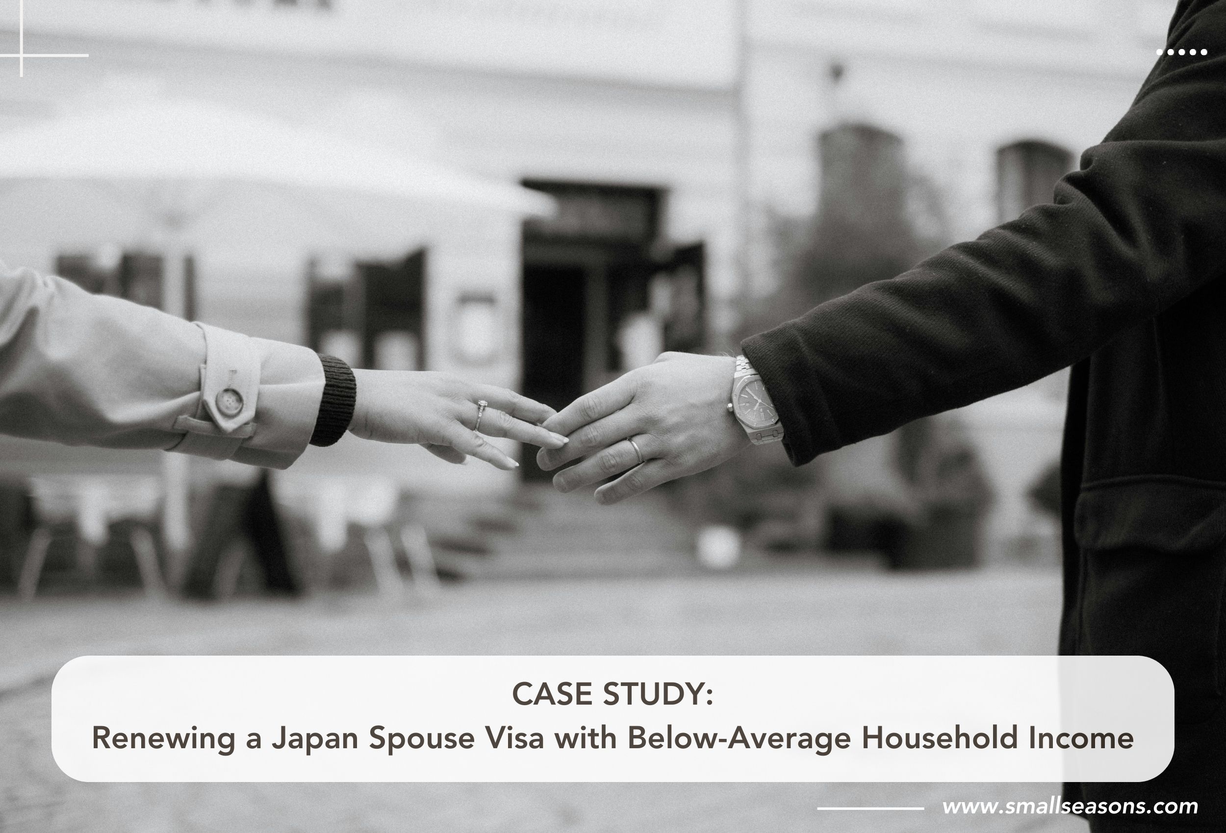 International married couple getting a spouse visa renewal in Japan