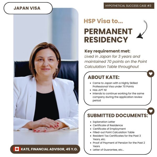 Case study of Kate who is eligible for permanent resident visa via highly skilled professional route